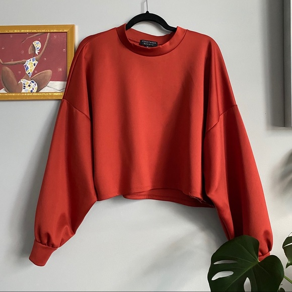 Revamped Tops - Revamped Burnt Orange Crop Top